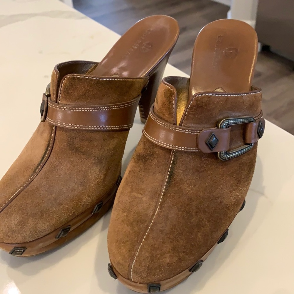 Cole Haan Suede Mules Size 8